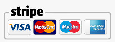 Stripe Visa Mastercard & Amex Logo